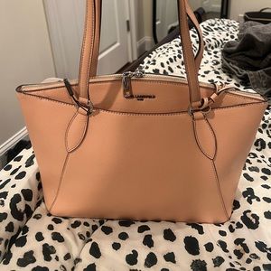 Karl Lagerfeld Light Pink Handbag with zipper closure NWT